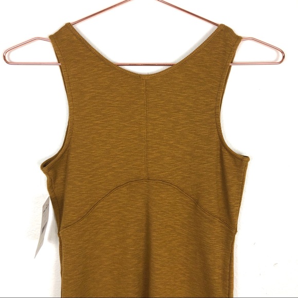 [Free People] Emmylou Lace Up Tank Top Gold - Picture 6 of 8
